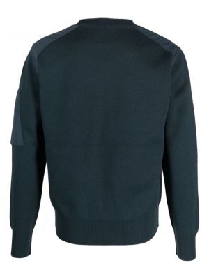 Pullover mit reißverschluss mit rundem ausschnitt mit taschen Parajumpers blau