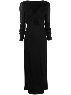 Асиметрична макси рокля Rick Owens Lilies черно