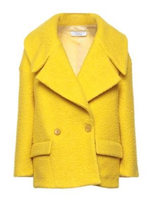 Cappotto di lana Kaos giallo