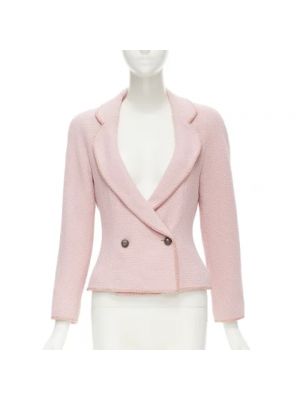 Różowa kurtka wełniana Dior Vintage