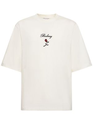 T-shirt di cotone con stampa Burberry