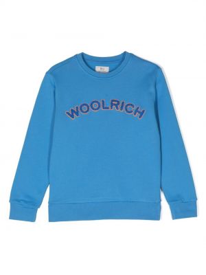 Hoodie för tjejer Woolrich Kids blå