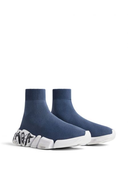 Sneaker mit print Balenciaga Speed blau