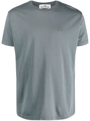 Camiseta con bordado Vivienne Westwood gris