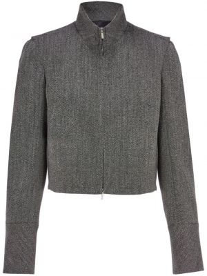 Tweed jacke mit reißverschluss Ferragamo
