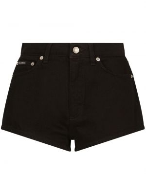 Kratke traper hlače Dolce & Gabbana crna