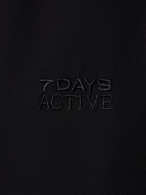 Nohavice 7 Days Active čierna