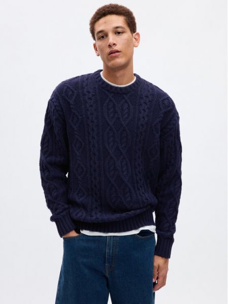 Пуловер свободного кроя Gap синий
