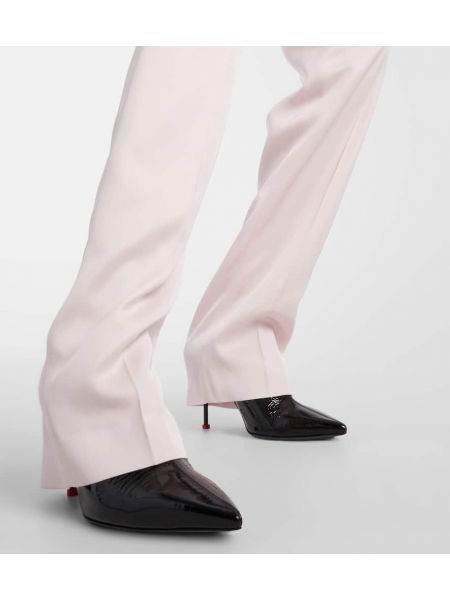 Kalhoty s vysokým pasem Alexander Mcqueen růžové