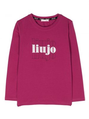 T-shirt a maniche lunghe Liu Jo rosa
