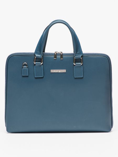 Кожаная сумка Chiara Canotti синяя