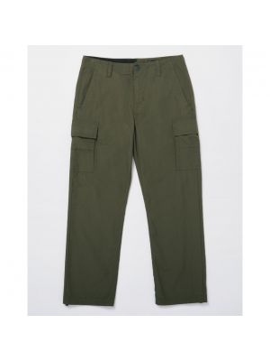 Зеленые брюки карго свободного кроя Volcom