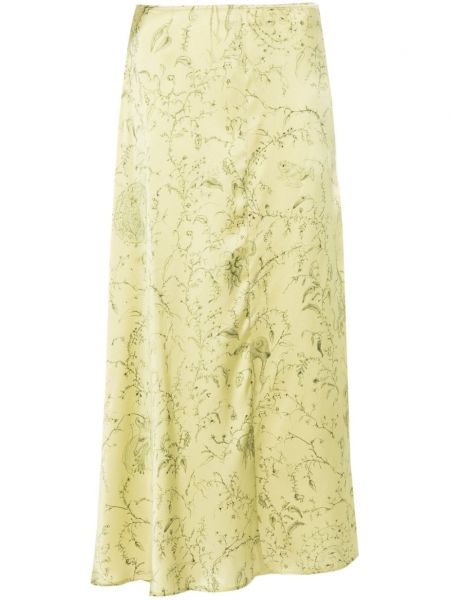 Midi suknja s printom Fabiana Filippi zelena