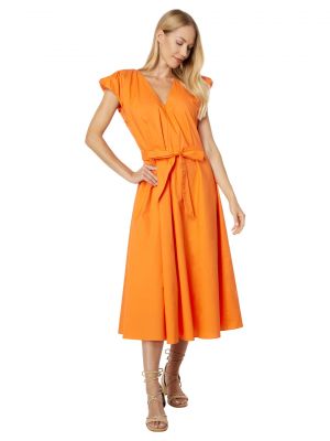 Платье миди English Factory оранжевое