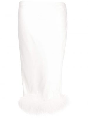 Midi sukně Retrofete - bílá