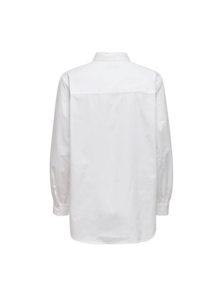 Camisa de algodón manga larga Only blanco