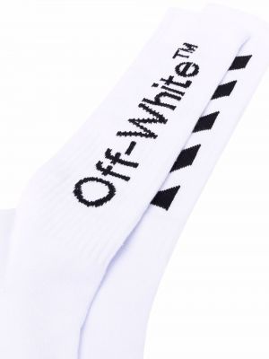 Chaussettes à rayures Off-white blanc