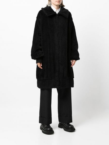 Płaszcz wełniany oversize Yohji Yamamoto czarny