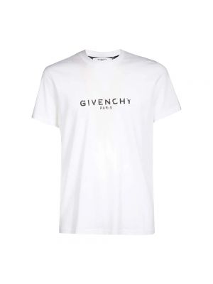 Biała koszulka slim fit Givenchy