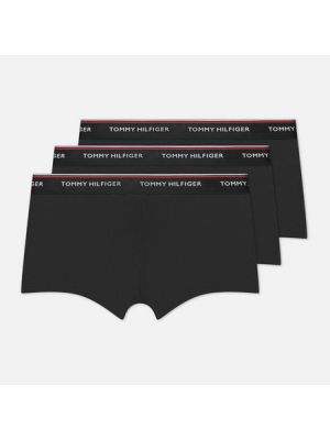 Хлопковые трусы с низкой талией Tommy Hilfiger Underwear черные