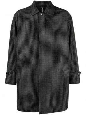 Manteau en laine à imprimé Mackintosh gris
