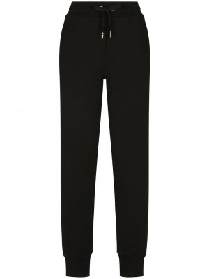 Kokvilnas treniņtērpa bikses Dolce & Gabbana melns