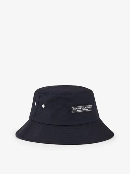 Бавовняний капелюх Armani Exchange синій
