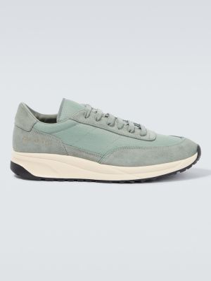Sneakers in pelle scamosciata Common Projects verde
