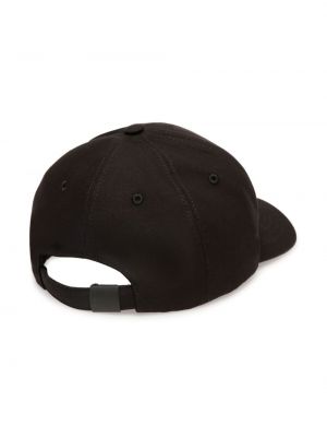Haftowana czapka z daszkiem Bally czarna