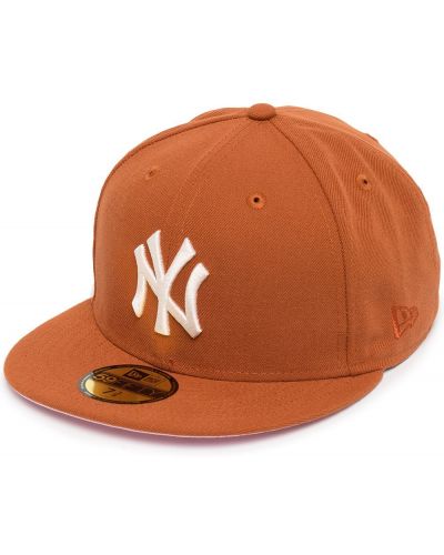 Brodert cap ingen hæl New Era Cap oransje