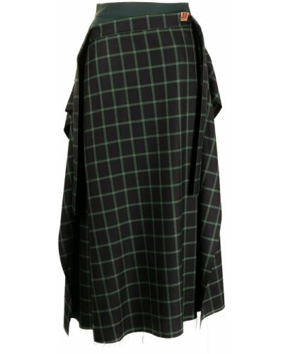 Асимметричная юбка макси с принтом Maison Mihara Yasuhiro