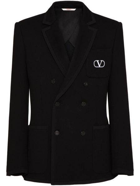 Dobbeltradet blazer Valentino Garavani sort