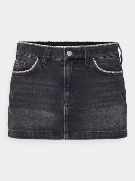 Spódnica jeansowa Tommy Jeans czarna