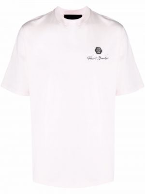 Camiseta con corazón Philipp Plein rosa
