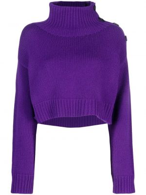Пуловер Yves Salomon виолетово