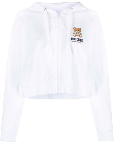 Hoodie Moschino vit