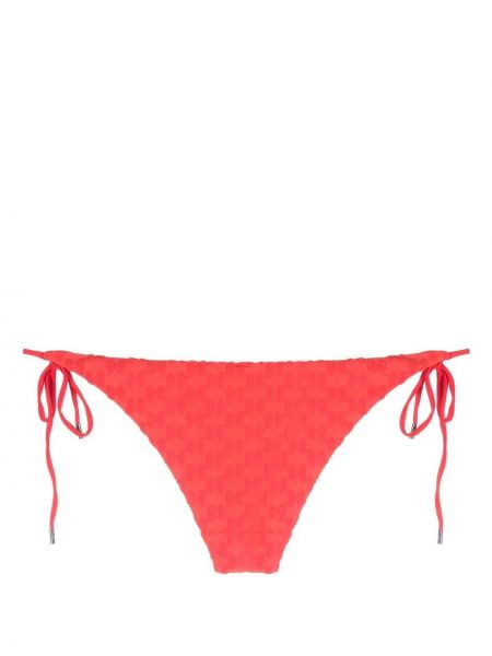 Bikini à imprimé Karl Lagerfeld rouge