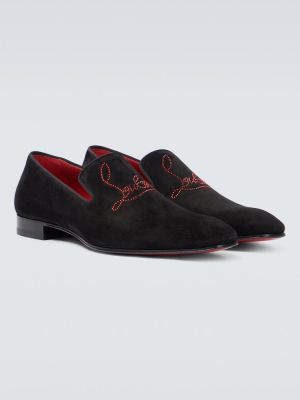 Pantofi loafer din piele de căprioară Christian Louboutin