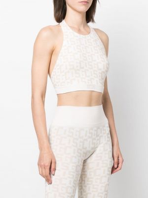 Crop top Wolford beżowy