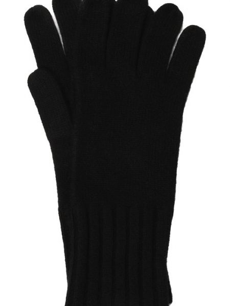 Черные кашемировые перчатки Not Shy