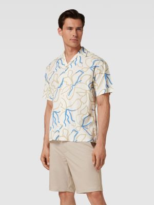 Koszula w paski w tropikalny nadruk Jack & Jones Premium