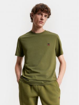 Priliehavé tričko Tommy Hilfiger zelená