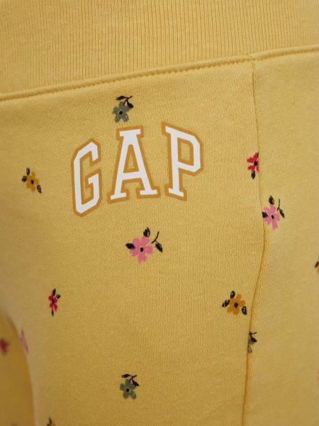 Kvetinová tepláková súprava Gap žltá
