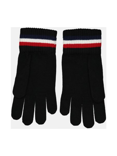 Rękawiczki wełniane Moncler czarne