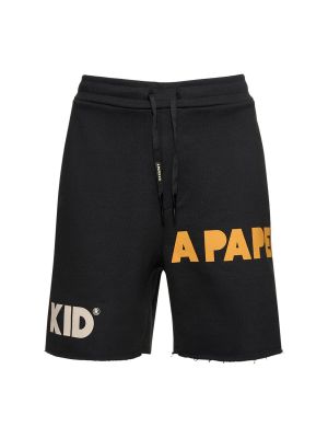 Pantaloni scurți A Paper Kid negru