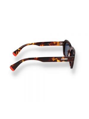 Okulary przeciwsłoneczne w geometryczne wzory Kenzo brązowe