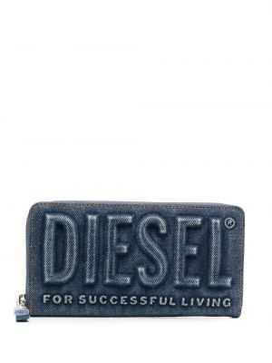 Peňaženka na zips Diesel modrá