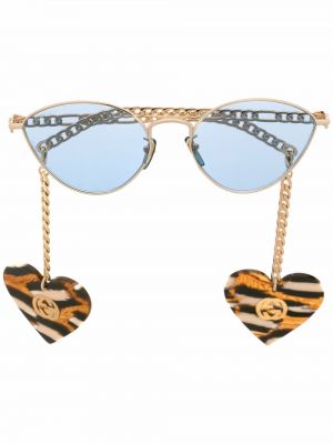 Слънчеви очила със сърца Gucci Eyewear