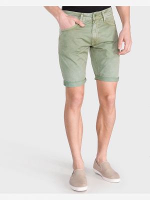 Pantaloni scurți din denim Pepe Jeans verde