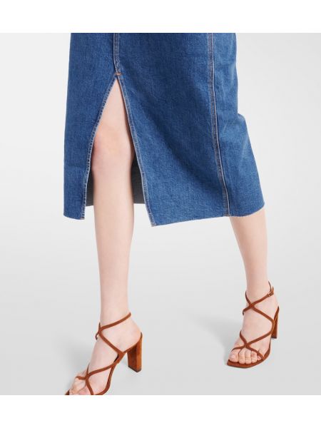 Spódnica jeansowa Veronica Beard niebieska